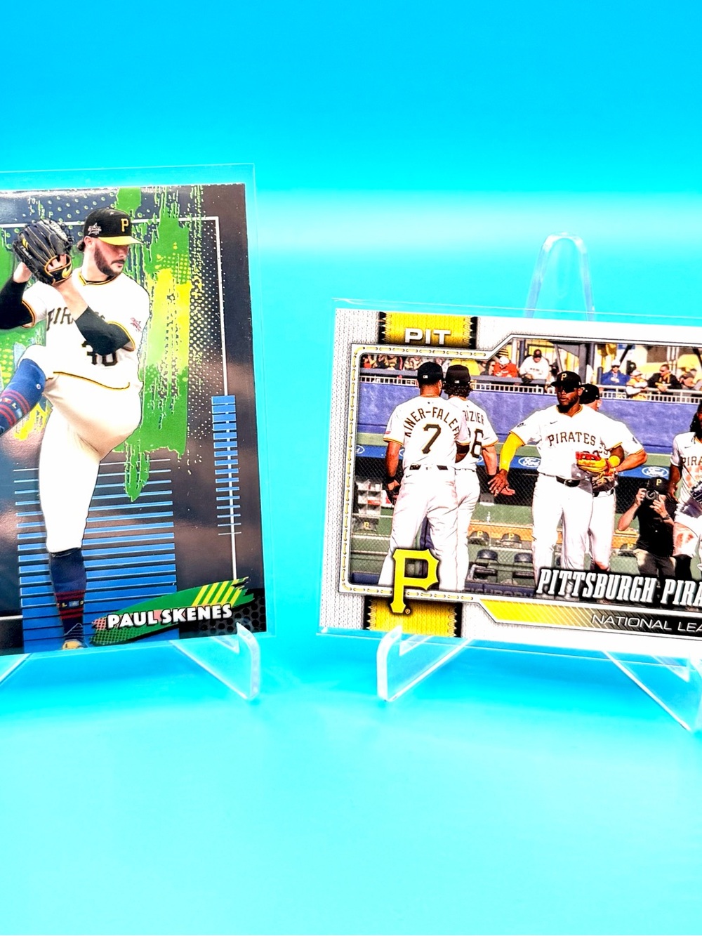 🔥Pirates Lot! Topps Finest Paul Skenes Common + Topps Series Two Team Card! 🤯